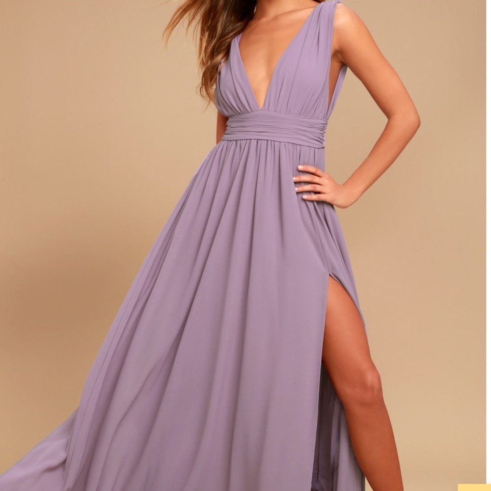 NWT lavender lulus heavenly hues maxi dress